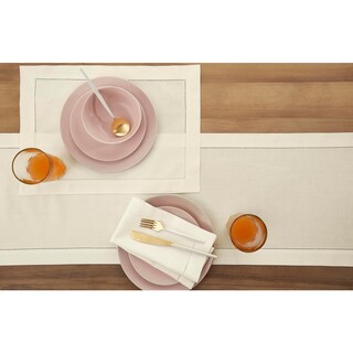 Foto 3 | Foto 3 | Tapete De Mesa Solino Home, Algodón Y Lino, Color Marfil, 35 X 120 Cm - Venta Internacional.
