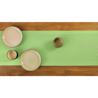 Foto 3 | Foto 3 | Tapete De Mesa Solino Home, Algodón Y Lino, Color Verde Manzana, 35 X 230 Cm - Venta Internacional.
