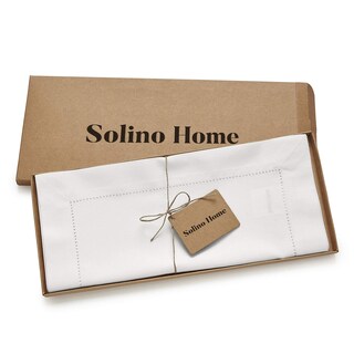 Foto 5 | Foto 5 | Tapete De Mesa Solino Home Con Dobladillo De Lino Y Algodón Blanco, 36 Cm - Venta Internacional.