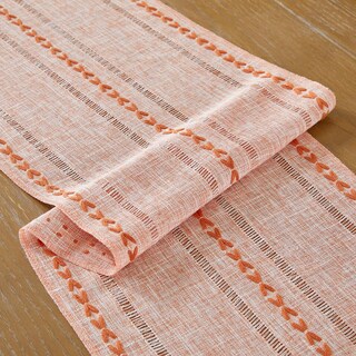 Foto 6 | Foto 6 | Camino De Mesa Wracra Fall Linen Farmhouse, 120 Cm De Largo, Color Naranja - Venta Internacional.