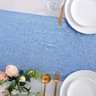 Foto 6 | Foto 6 | Tapete De Mesa B-cool Baby Blue Con Lentejuelas De 12 X 72 Cm, Paquete De 12 - Venta Internacional.