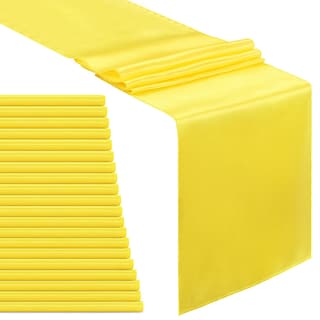 Foto 1 | Foto 1 | Camino De Mesa B-cool Satinado Amarillo 30 X 275 Cm Para Fiesta De Boda - Venta Internacional.