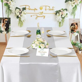 Foto 3 | Foto 3 | Camino De Mesa B-cool Plateado Satinado De 30 X 275 Cm Para Fiesta De Boda - Venta Internacional.