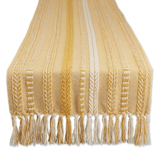 Foto 1 | Foto 1 | Camino De Mesa Dii Farmhouse Con Rayas Trenzadas, 38 X 275 Cm, Color Dorado Miel - Venta Internacional.