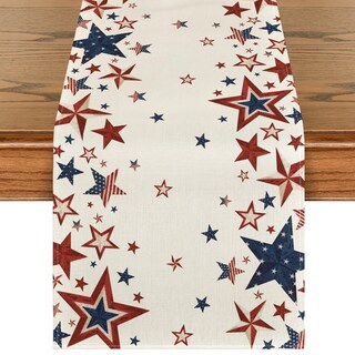 Foto 1 | Foto 1 | Table Runner Artoid Mode Old Style Stars Bandera Estadounidense 4 De Julio - Venta Internacional.