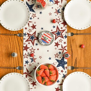 Foto 3 | Foto 3 | Table Runner Artoid Mode Old Style Stars Bandera Estadounidense 4 De Julio - Venta Internacional.