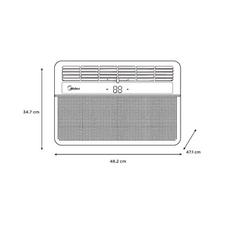 Foto 4 | Foto 4 | Aire Acondicionado Midea Ventana Inverter , 10,000 Btu/hr , Frío Calor, 115v
