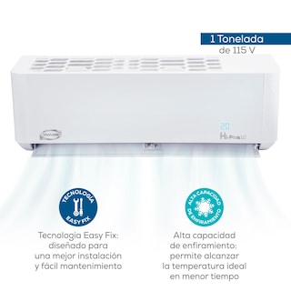 Foto 2 | Foto 2 | Aire Acondicionado Evans Mini Split 2 Ton. Frío 24000 Btu Blanco 220v Seer 12 Ac-ms-2.0t-12