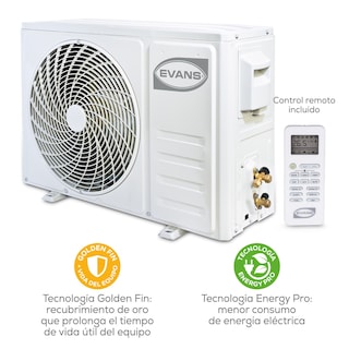 Foto 4 | Foto 4 | Aire Acondicionado Evans Mini Split 2 Ton. Frío 24000 Btu Blanco 220v Seer 12 Ac-ms-2.0t-12