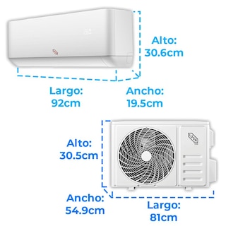 Foto 5 | Foto 5 | Aire Acondicionado Tipo Mini Split Frío Y Calor, Iusa Primo, 220v