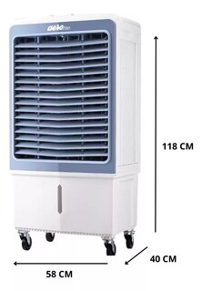Foto 2 | Foto 2 | Clima Portátil Enfriador De Aire Aerotec Jh-43j Gris (60lts)