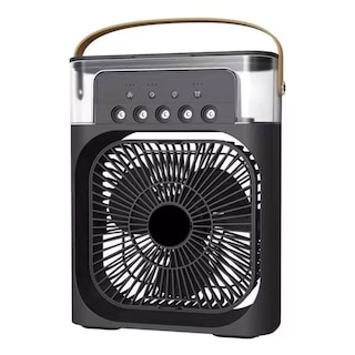 Foto 1 | Foto 1 | Mini Ventilador Refrigeración Por Agua Aire Frío Humidificador Portátil Usb Con Luces