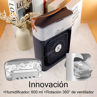 Foto 4 | Foto 4 | Mini Ventilador Refrigeración Por Agua Aire Frío Humidificador Portátil Usb Con Luces