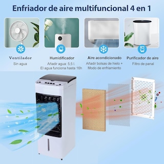 Foto 2 | Foto 2 | Aire Acondicionado Portatil Dosyu Enfriador De Aire 4.5l Blanco 65w