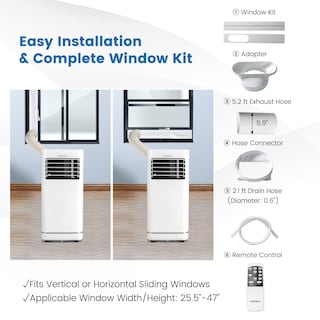 Foto 5 | Foto 5 | Aire Acondicionado Portátil Costway 10000 Btu Para 350 M² Con Deshumidificador - Venta Internacional.
