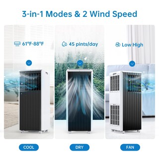 Foto 3 | Foto 3 | Aire Acondicionado Portátil Gaomon 8000 Btu Para 32 M² Con Mando A Distancia - Venta Internacional.