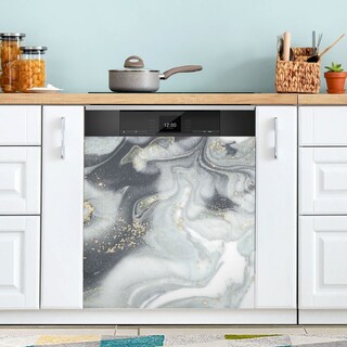 Foto 2 | Foto 2 | Funda Magnética Alaza Con Estampado De Mármol Gris Para Lavavajillas 58,42 X 66,04 Cm - Venta Internacional.