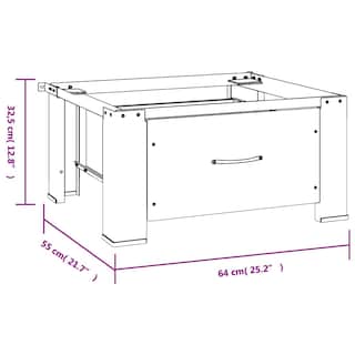 Foto 7 | Foto 7 | Pedestal Para Lavadora Vidaxl De Acero Pesado Con Cajón - Venta Internacional.