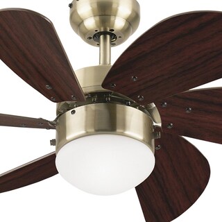 Foto 2 | Foto 2 | Ventilador Westinghouse 78248 Turbo Swirl Laton Con Luz 30 Pulgadas