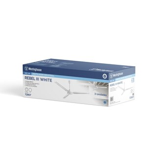 Foto 5 | Foto 5 | Ventilador Westinghouse 72907 Rebel Iii Industrial Blanco 3-pack 56 Pulgadas