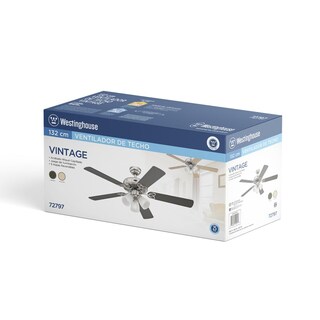 Foto 5 | Foto 5 | Ventilador Westinghouse Vintage Niquel Cepillado 52'' 3 Luces Sin Control