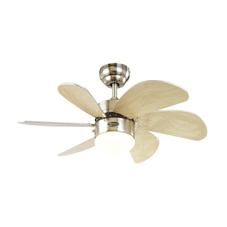 Foto 1 | Foto 1 | Ventilador Westinghouse 78629 Tubro Swirl Niquel Cepillado 30 Pulgadas