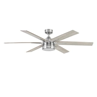 Foto 1 | Foto 1 | Ventilador Coolfan 51402 color Plata de Techo Santana 56 '' Níquel Cepillado