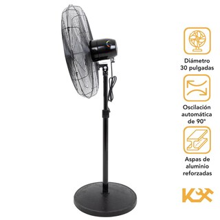 Foto 2 | Foto 2 | Ventilador de Pie Kingsman Industrial 30\" color Negro