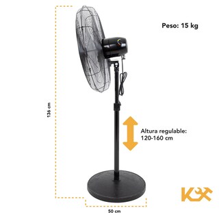 Foto 5 | Foto 5 | Ventilador de Pie Kingsman Industrial 30\" color Negro