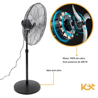 Foto 6 | Foto 6 | Ventilador de Pie Kingsman Industrial 30\" color Negro