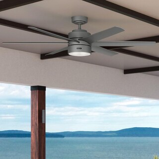 Foto 5 | Foto 5 | Ventilador de Techo Hunter 59625 Solaria Matte Silver 60''