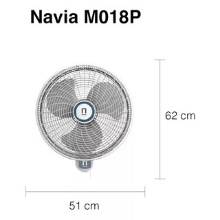 Foto 6 | Foto 6 | Ventilador de Pared 18'' Navia M018P 3 Vel Oscilación Horizontal