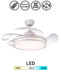 Foto 3 | Foto 3 | Ventilador de Techo Igoto Blanco 42''