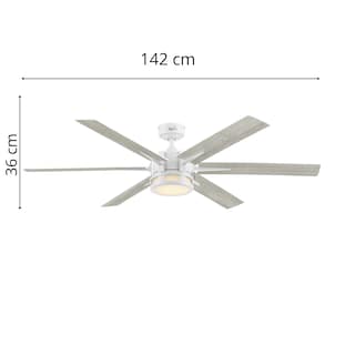 Foto 8 | Foto 8 | Ventilador De Techo Santana Led De 56 Pulgadas Con Control Remoto Con Cambios De Luz