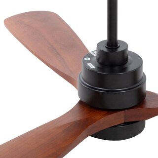 Foto 6 | Foto 6 | Ventilador de Techo Igoto V5203-IGO 52'' Luz Led 18 Ww Biena Negro-Nogal