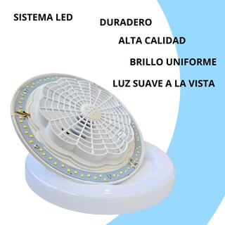Foto 6 | Foto 6 | Lámpara de Techo Led con Ventilador Integrado LUXVI
