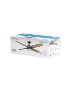 Foto 4 | Foto 4 | Ventilador De Techo Coolfan 4 Aspas Reversibles Con Control Remoto Y Luz