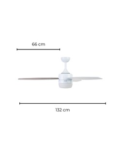 Foto 8 | Foto 8 | Coolfan Ventilador De Techo Smart De 52 Pulgadas Con Luz Led Y 3 Aspas Reversibles Con Control De Cadena