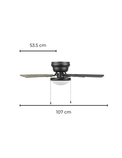 Foto 6 | Foto 6 | Coolfan Ventilador De Techo Luz Led 42 Pulgadas Con 5 Aspas Reversibles