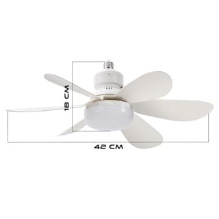 Foto 8 | Foto 8 | Foco Lámpara Ventilador 6 Aspas 30w con Control Remoto