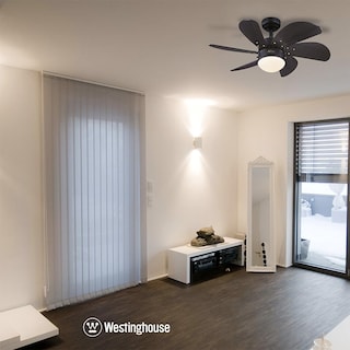Foto 4 | Foto 4 | Ventilador Westinghouse Turbo Swirl Negro Mate 30'' Con Luz Sin Control