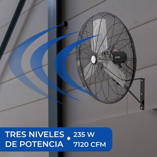 Foto 6 | Foto 6 | Narvik Ventilador De Pared Industrial, 24 Pulgadas, Aspas De Aluminio, Amplia Oscilación, 235 Watts