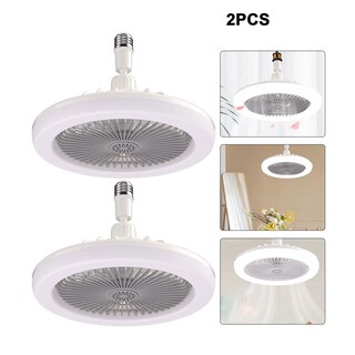Foto 1 | Foto 1 | Kit 2 Piezas Lámpara Ventilador Techo Led 3 Velocidades Silencioso 30w