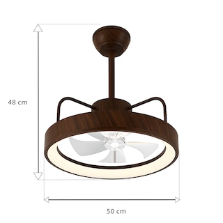 Foto 7 | Foto 7 | Cityluz Ventilador De Techo Led Con Control Remoto – 4 Velocidades Y 3 Temperaturas De Luz 72w, 40cm X 12.5cm, Incluye 1 Unidad