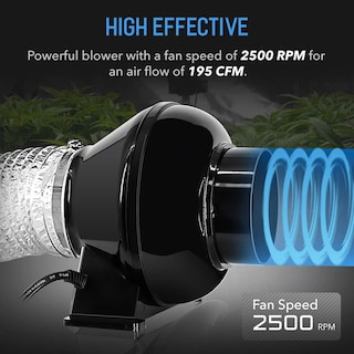 Foto 2 | Foto 2 | Ventilador Ipower De 4 Pulgadas Y 195 Cfm Con Controlador De Velocidad - Venta Internacional.