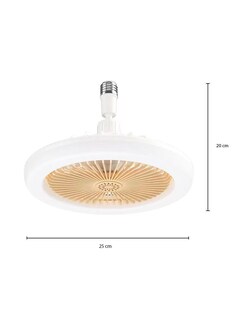 Foto 4 | Foto 4 | Set De 2 Lámparas Ventilador De Techo Con Control Remoto – 3 Velocidades, Luz Led Integrada, 30w, Color Blanco