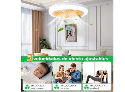 Foto 3 | Foto 3 | Ventilador Xtellar Eco-friendly Con Luz Regulable Y Aromaterapia 30w