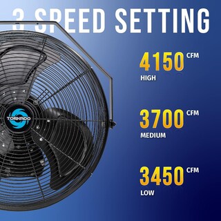 Foto 3 | Foto 3 | Ventilador De Pared Tornado De 18 Pulgadas Para Exteriores Ipx4 Resistente Al Agua - Venta Internacional.