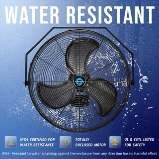 Foto 4 | Foto 4 | Ventilador De Pared Tornado De 18 Pulgadas Para Exteriores Ipx4 Resistente Al Agua - Venta Internacional.