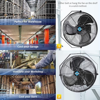 Foto 7 | Foto 7 | Ventilador De Pared Tornado De 18 Pulgadas Para Exteriores Ipx4 Resistente Al Agua - Venta Internacional.